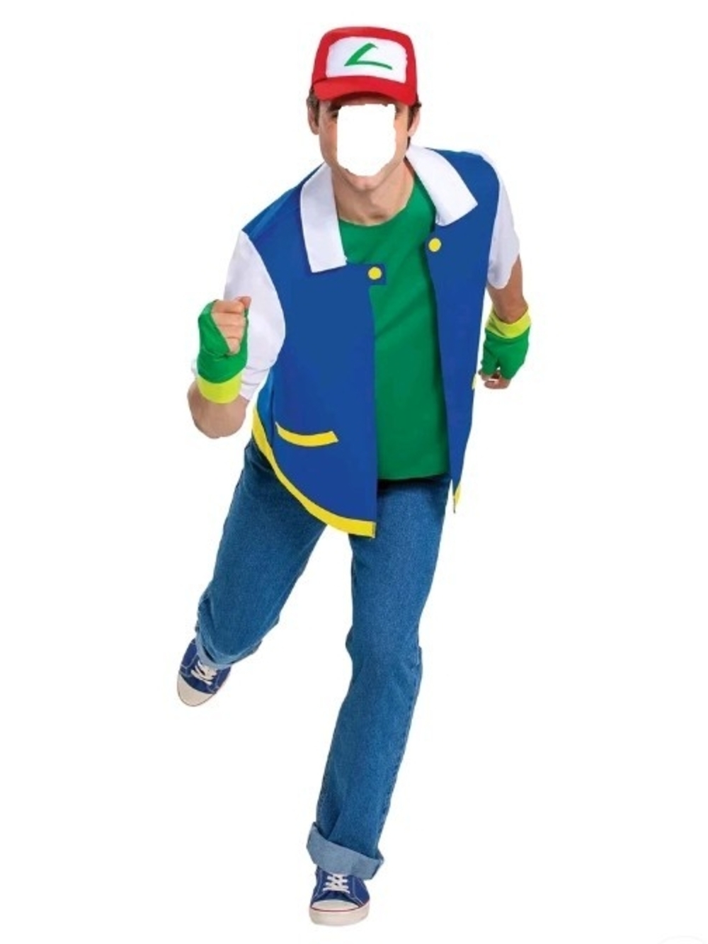 Pokemon Ash Ketchum Trainer-Inspired Men's Halloween Costume